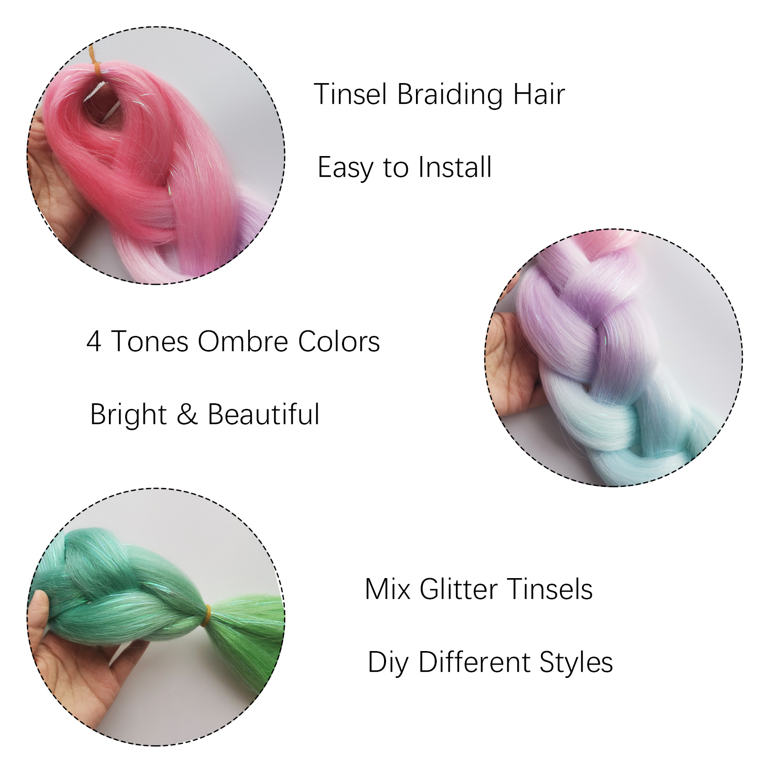 بهرج جامبو الضفائر أومبير تجدي - مراجعة Braiding Hair Kanekalon وسعره