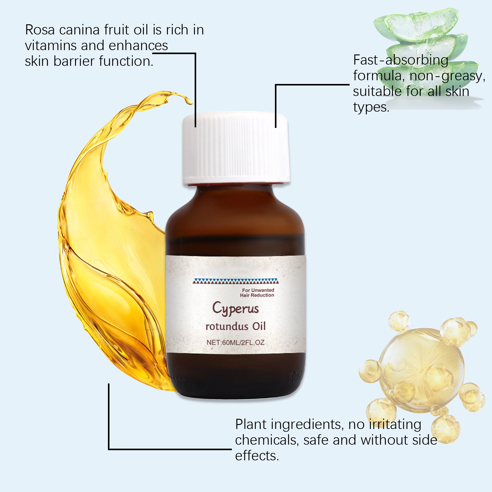 Cyperus Rotundus زيت العناية ب - مراجعة House Hair Care وسعره