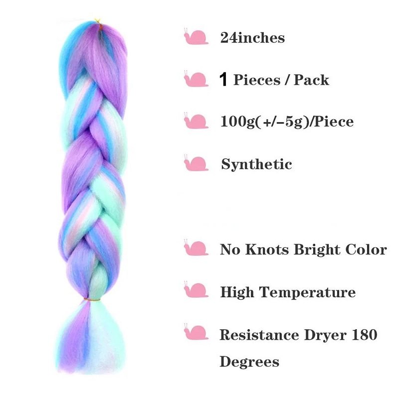 الاصطناعية 24 بوصة جامبو الضفا - مراجعة Braiding Hair Kanekalon وسعره