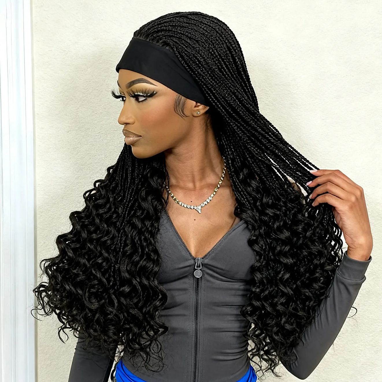 عقال شعر مستعار مضفر الاصطناعي - مراجعة Braiding Hair Kanekalon وسعره
